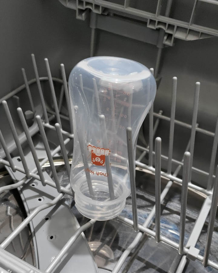 奶瓶放洗碗機的擺法